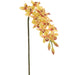 30" Hand-Wrapped Cymbidium Orchid Faux Flower Stem -Yellow (Pack of 12) - HSO510-YE