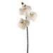 30" Handwrapped Silk Phalaenopsis Orchid Flower Spray -White/Green (pack of 12) - HSO670-WH/GR