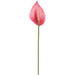 21" Hand-Wrapped Peach Anthurium Silk Flower Stem -Watermelon (Pack of 12) - HSO717-WM