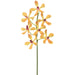 15" Hand-Wrapped Panee Vanda Orchid Silk Flower Stem -Orange/Yellow (Pack of 6) - HSO847-OR/YE