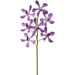 15" Hand-Wrapped Panee Vanda Orchid Silk Flower Stem -Violet (Pack of 6) - HSO848-VI