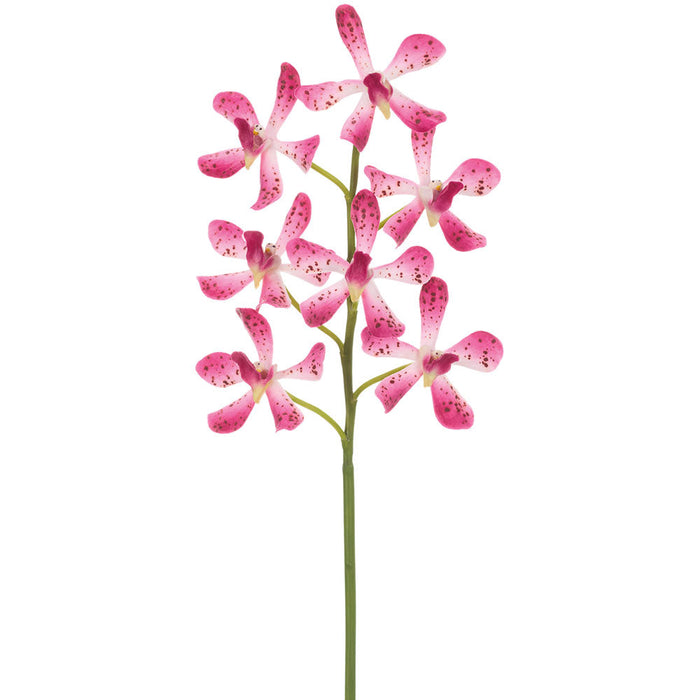 15" Hand-Wrapped Panee Vanda Orchid Silk Flower Stem -Lavender (Pack of 6) - HSO849-LV
