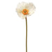 23" Poppy Silk Flower Stem -Cream (pack of 36) - HSP464-CR