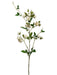 44" Rose Silk Flower Stem -White (Pack of 12) - HSR142-WH