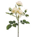 22.5" Handwrapped Silk Rose Flower Spray -Cream (pack of 12) - HSR364-CR