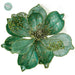9" Silk Magnolia Clip-On Flower -Teal (pack of 12) - J-200100