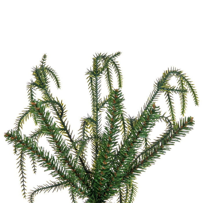 4'6"Hx26"W PE Norfolk Pine Artificial Christmas Tree, Unlit -Green - JK255045