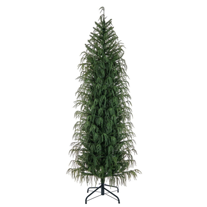9'Hx41"W PE Norfolk Pine Artificial Christmas Tree, Unlit -Green - JK255080