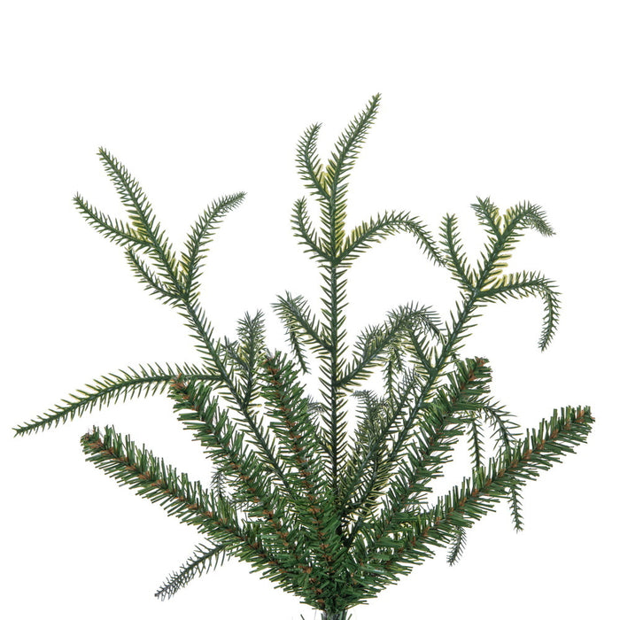 6'6"Hx33"W PE Norfolk Pine Artificial Christmas Tree, Unlit -Green - JK255060