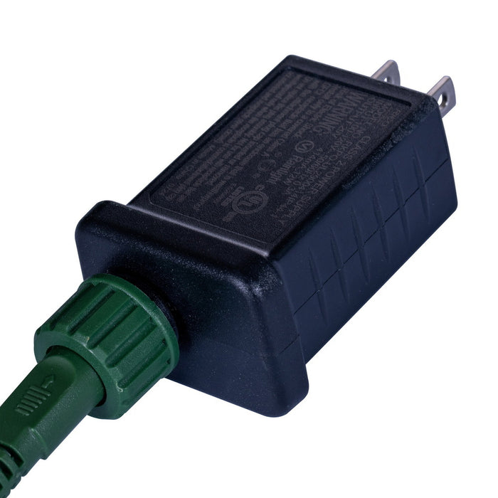 7'6"Hx37"W PE Norfolk Pine Artificial Christmas Tree, Micro LED Pre-Lit (Multi-Mode) -Green - JK255078LEDCC