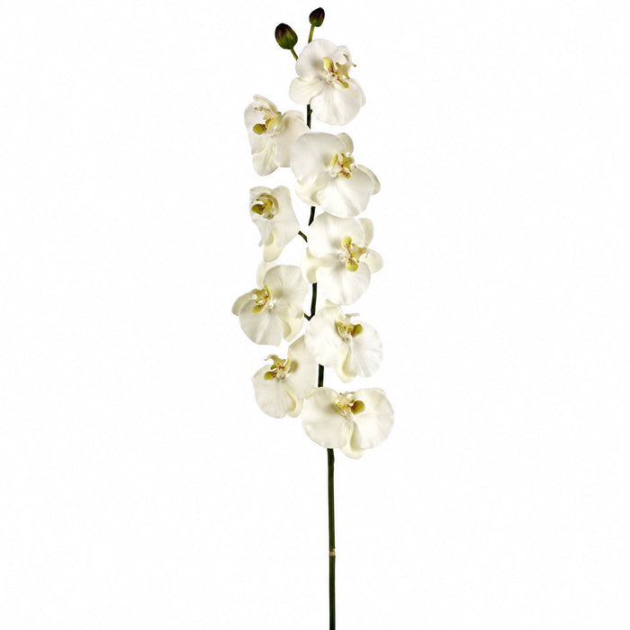 53" Hand-Wrapped Silk Phalaenopsis Orchid Flower Spray -Cream/Green (Pack of 4) - JTO812-CR/GR