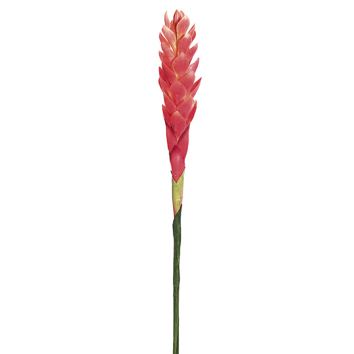 30" Handwrapped Silk Hawaiian Ginger Flower Spray -Pink (pack of 12) - JYG153-PK