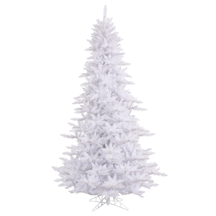 12'Hx74"W Fir Artificial Christmas Tree, Unlit -White - K160290