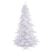 12'Hx74"W Fir Artificial Christmas Tree, Unlit -White - K160290