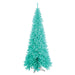 4'6"Hx24"W Slim Fir Artificial Christmas Tree, LED Pre-Lit (Aqua) -Aqua - K160846LED
