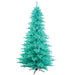 10'Hx68"W Fir Artificial Christmas Tree, LED Pre-Lit (Aqua) -Aqua - K160986LED
