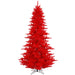 10'Hx68"W Fir Artificial Christmas Tree, Unlit -Red - K161385