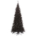 5'6"Hx30"W Slim Fir Artificial Christmas Tree, Unlit -Black - K161655