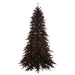 10'Hx68"W Fir Artificial Christmas Tree, LED Pre-Lit (Orange) -Black - K162086LED