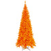 10'Hx50"W Slim Fir Artificial Christmas Tree, Unlit -Orange - K162285