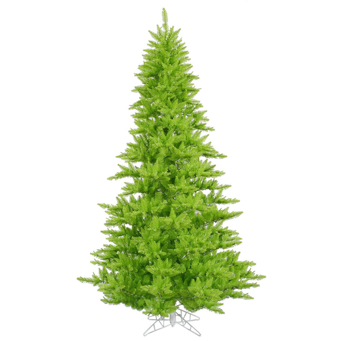 7'6"Hx52"W Fir Artificial Christmas Tree, Unlit -Lime - K162675