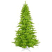 4'6"Hx34"W Fir Artificial Christmas Tree, LED Pre-Lit (Lime) -Lime - K162646LED