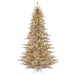 12'Hx74"W Tinsel Fir Artificial Christmas Tree, LED Pre-Lit -Champagne - K166391LED