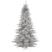 9'Hx64"W Tinsel Fir Artificial Christmas Tree, Unlit -Silver - K166880