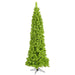 6'6"Hx27"W Flocked Pencil Fir Artificial Christmas Tree, Unlit -Lime - K168565