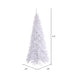4'6"Hx24"W Slim Fir Artificial Christmas Tree, Unlit -White - K160145