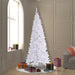 7'6"Hx40"W Slim Fir Artificial Christmas Tree, Unlit -White - K160175