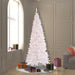 7'6"Hx40"W Slim Fir Artificial Christmas Tree, LED Pre-Lit -White - K160176LED