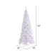 10'Hx50"W Slim Fir Artificial Christmas Tree, Unlit -White - K160185