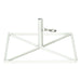 2'Hx20"W Fir Artificial Christmas Tree, Unlit -White - K160220