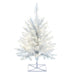 2'Hx20"W Fir Artificial Christmas Tree, LED Pre-Lit -White - K160221LED