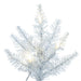 2'Hx20"W Fir Artificial Christmas Tree, LED Pre-Lit -White - K160221LED