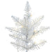 3'Hx25"W Fir Artificial Christmas Tree, LED Pre-Lit -White - K160231LED