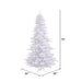 6'6"Hx46"W Fir Artificial Christmas Tree, Unlit -White - K160265