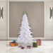 6'6"Hx46"W Fir Artificial Christmas Tree, Unlit -White - K160265