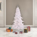 6'6"Hx46"W Fir Artificial Christmas Tree, LED Pre-Lit -White - K160266LED
