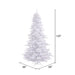 10'Hx68"W Fir Artificial Christmas Tree, Unlit -White - K160285