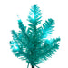 2'Hx20"W Fir Artificial Christmas Tree, LED Pre-Lit (Aqua) -Aqua - K160921LED