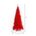 4'6"Hx24"W Slim Fir Artificial Christmas Tree, Unlit -Red - K161245