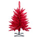 2'Hx20"W Fir Artificial Christmas Tree, Unlit -Red - K161320