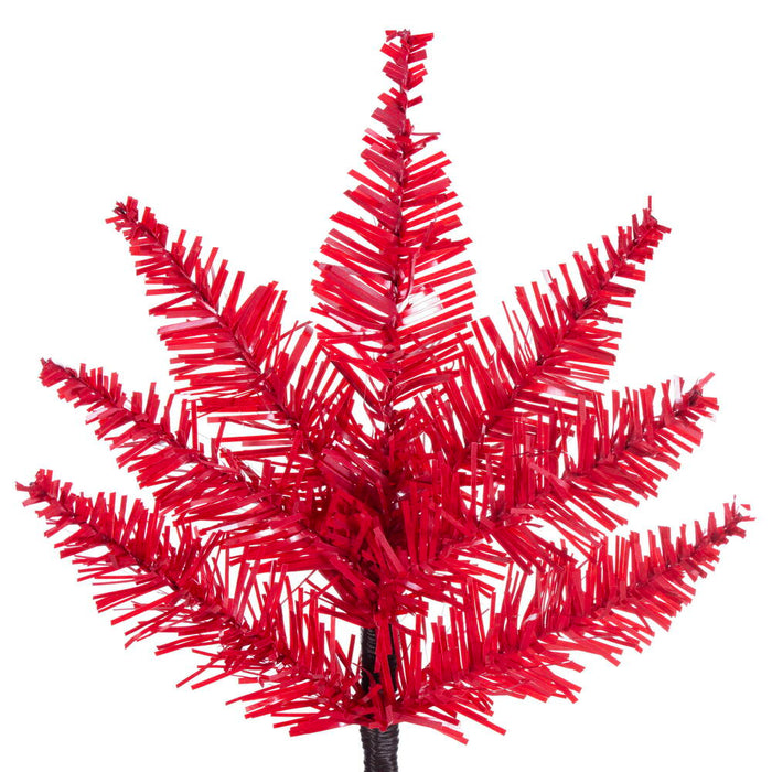 2'Hx20"W Fir Artificial Christmas Tree, Unlit -Red - K161320