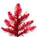 2'Hx20"W Fir Artificial Christmas Tree, LED Pre-Lit (Red) -Red - K161321LED