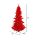 6'6"Hx46"W Fir Artificial Christmas Tree, Unlit -Red - K161365