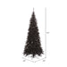 4'6"Hx24"W Slim Fir Artificial Christmas Tree, Unlit -Black - K161645