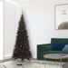 7'6"Hx40"W Slim Fir Artificial Christmas Tree, Unlit -Black - K161675
