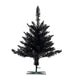 2'Hx20"W Fir Artificial Christmas Tree, Unlit -Black - K161720